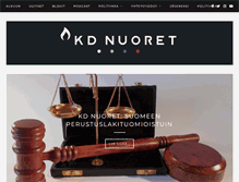 Tablet Screenshot of kdnuoret.fi